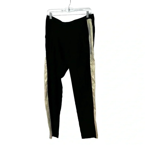 Parker Pants - Parker black/gold silk pants 6